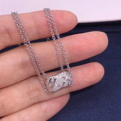 Chanel 18K White Gold Coco Crush Diamond Necklace