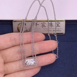 Chanel 18K White Gold Coco Crush Diamond Necklace