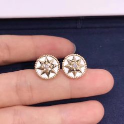 Dior Rose Des Vents Earring XS Yellow Gold And Diamond JRDV95083