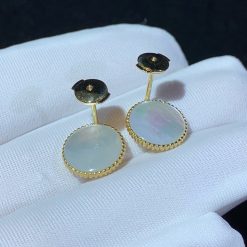 Dior Rose Des Vents Earrings Yellow Gold Diamonds And Mother-Of-Pearl JRDV95085