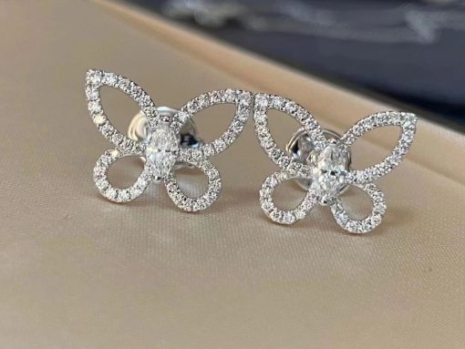 Graff Butterfly Silhouette Mini Diamond Earrings RGE1810