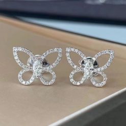 Graff Butterfly Silhouette Mini Diamond Earrings RGE1810