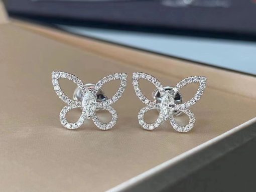 Graff Butterfly Silhouette Mini Diamond Earrings RGE1810