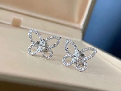 Graff Butterfly Silhouette Mini Diamond Earrings RGE1810