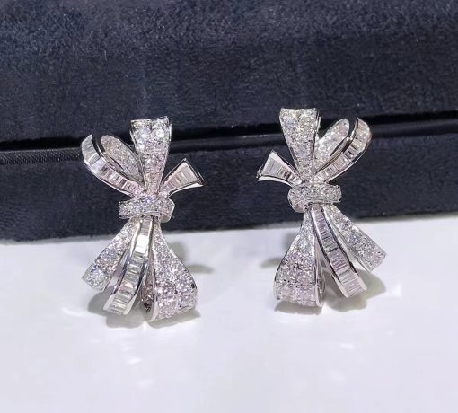 Graff Tilda’s Bow Classic Diamond Stud Earrings RGE1149