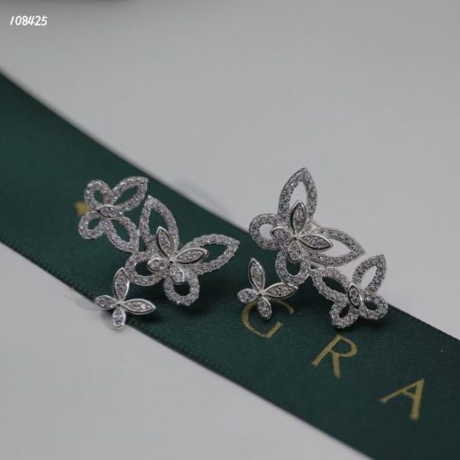 Graff Triple Butterfly Silhouette Diamond Earrings RGE1610