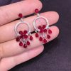 Graff Breathtaking Ruby and Diamond Earrings