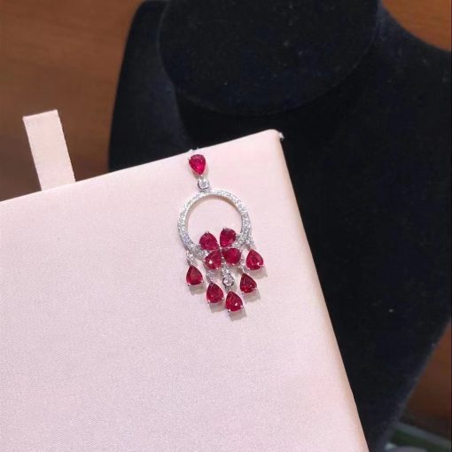 Graff Breathtaking Ruby and Diamond Earrings