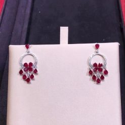 Graff Breathtaking Ruby and Diamond Earrings