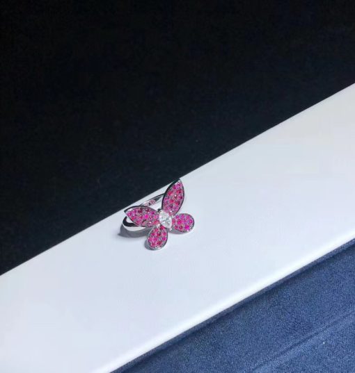 Graff Butterfly Pavé Red Sapphire Ring RGR209