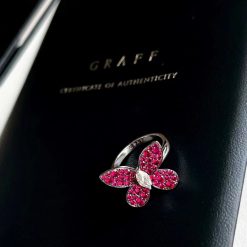 Graff Butterfly Pavé Red Sapphire Ring RGR209