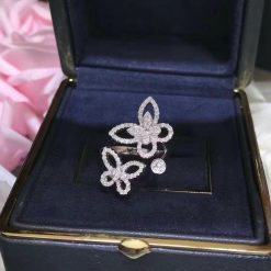 Graff Multi Butterfly Silhouette Diamond Ring RGR753