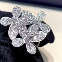 Graff Triple Pavé Butterfly Diamond Ring RGR300