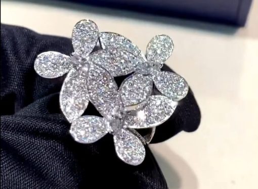 Graff Triple Pavé Butterfly Diamond Ring RGR300