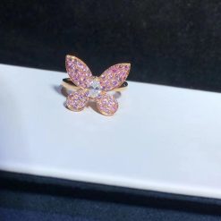 Graff Butterfly Pavé Pink Diamond Ring RGR235