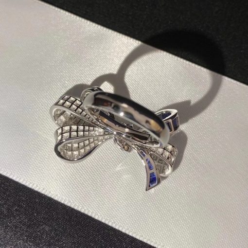 Graff Tilda's Bow Double Knot Sapphire and Diamond Ring RGR595