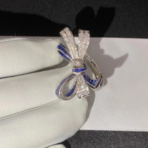 Graff Tilda's Bow Double Knot Sapphire and Diamond Ring RGR595