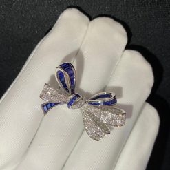 Graff Tilda's Bow Double Knot Sapphire and Diamond Ring RGR595