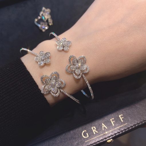 Graff Wild Flower Open Diamond Bangle RGB513