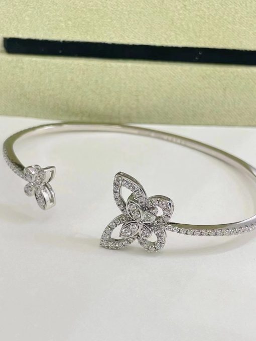 Graff Butterfly Silhouette Pavé Diamond Bangle RGB501