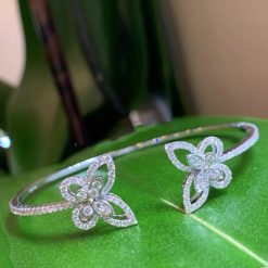 Graff Double Butterfly Silhouette Diamond Bangle RGB499