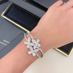 Graff Triple Pavé Butterfly Diamond Bracelet RGB284