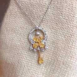 Graff Classic Butterfly Yellow Diamond Suspension