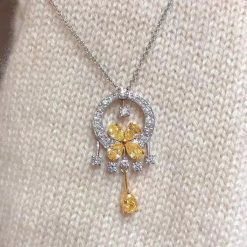 Graff Classic Butterfly Yellow Diamond Suspension