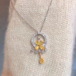 Graff Classic Butterfly Yellow Diamond Suspension