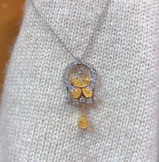 Graff Classic Butterfly Yellow Diamond Suspension