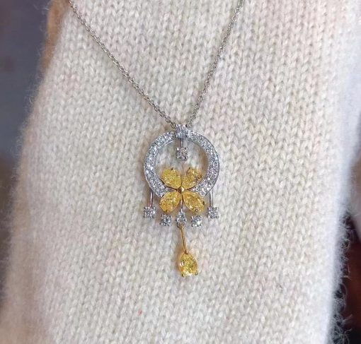 Graff Classic Butterfly Yellow Diamond Suspension