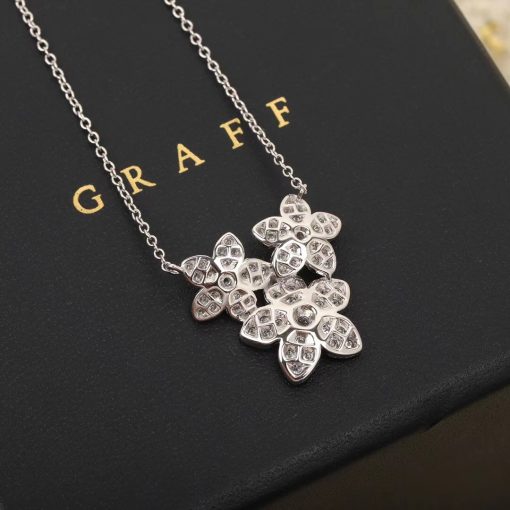 Graff Wild Flower Diamond Cluster Pendant RGP772