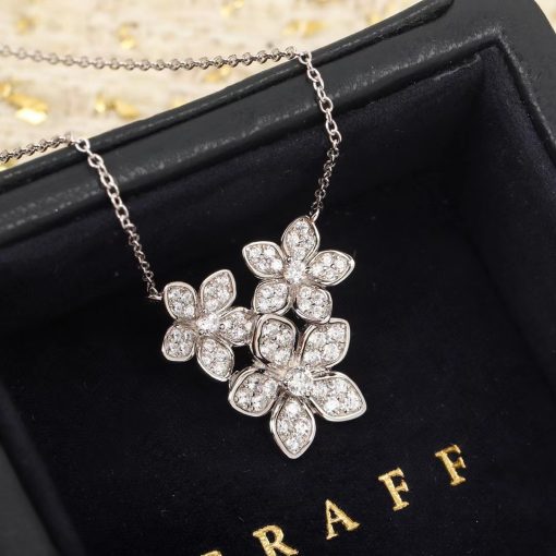 Graff Wild Flower Diamond Cluster Pendant RGP772