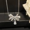 Graff Tilda’s Bow Classic Diamond Drop Pendant RGP610