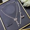 Graff Tilda’s Bow Double Strand Pear Shape Diamond Necklace RGN460