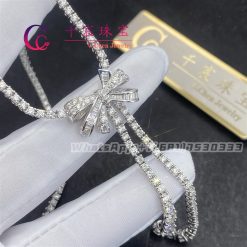 Graff Tilda’s Bow Double Strand Round Diamond Necklace RGN461