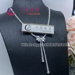 Graff Tilda’s Bow Double Strand Round Diamond Necklace RGN461