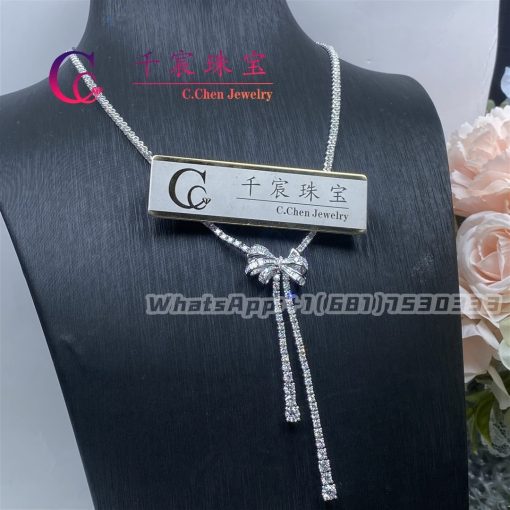 Graff Tilda’s Bow Double Strand Round Diamond Necklace RGN461