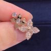 Louis Vuitton Star Blossom Earring Pink Gold And Diamonds Q96945 Q96946