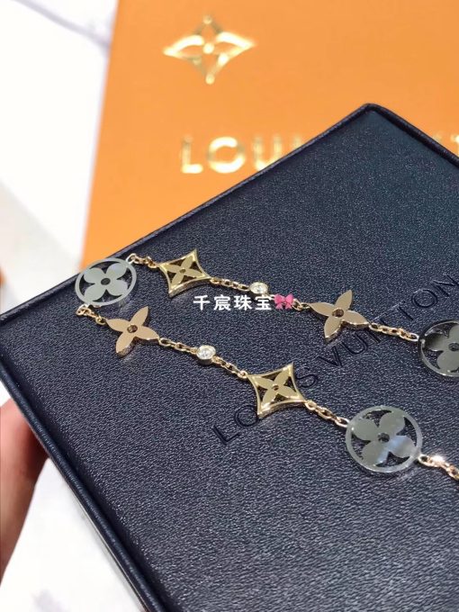 Louis Vuitton Idylle Blossom bracelet 3 golds and diamonds Q95286