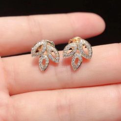 Harry Winston Lily Cluster Small Yellow Gold Diamond Earrings EADYPO1MLC