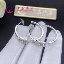 Messika Move Uno Small Hoop Earrings White Gold For Her Diamond Earrings 12485-WG