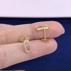 Messika Move Uno Yellow Gold For Her Diamond Earrings 05634-YG