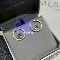 Messika Créoles Lucky Move SM Pink Gold For Her Diamond Earrings 07515-PG