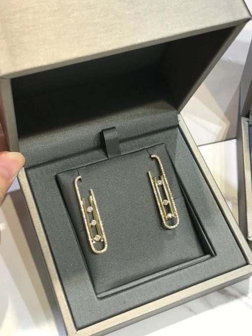 Messika Boucles d'oreilles Move 10th SM Yellow Gold For Her Diamond Earrings 10811-YG