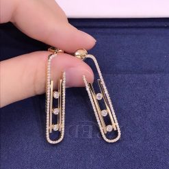 Messika Boucles d'oreilles Move 10th SM Yellow Gold For Her Diamond Earrings 10811-YG