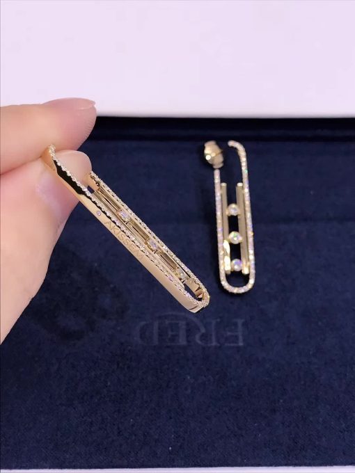 Messika Boucles d'oreilles Move 10th SM Yellow Gold For Her Diamond Earrings 10811-YG