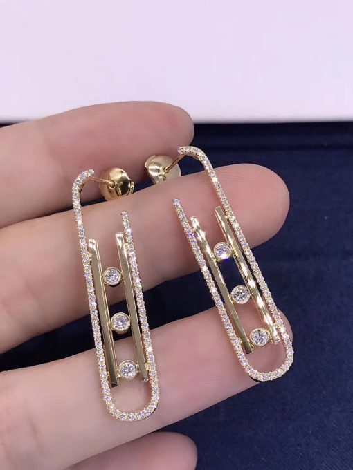 Messika Boucles d'oreilles Move 10th SM Yellow Gold For Her Diamond Earrings 10811-YG