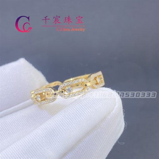 Messika Move Link Multi Pavé Yellow Gold For Her Diamond Ring 12012-YG