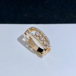 Messika Move Classic Pavé Pink Gold For Her Diamond Ring 4000- PG